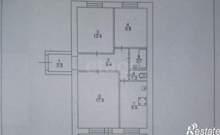 3-комн квартира улица Мира, 17В,  д. 17В