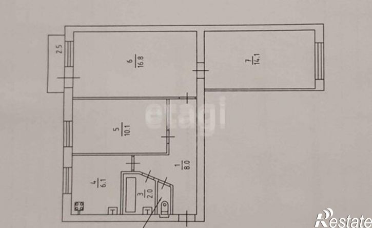 3-комн квартира Международная улица, 26А,  д. 26А