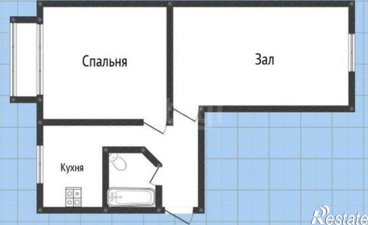 2-комн квартира улица Тархова, 4А,  д. 4А