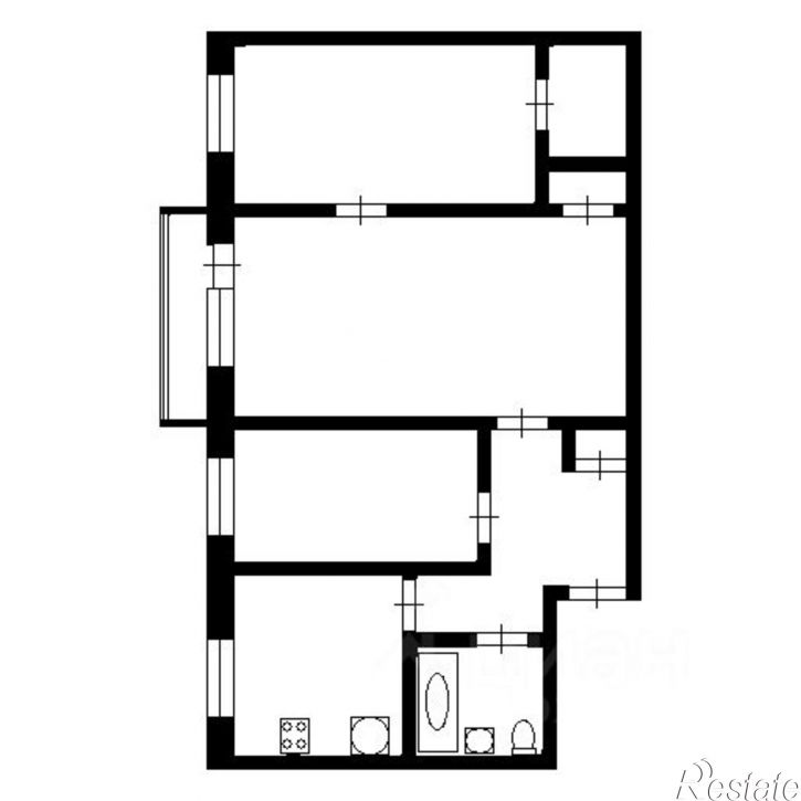 3-комн квартира Моторная улица, 4,  д. 4