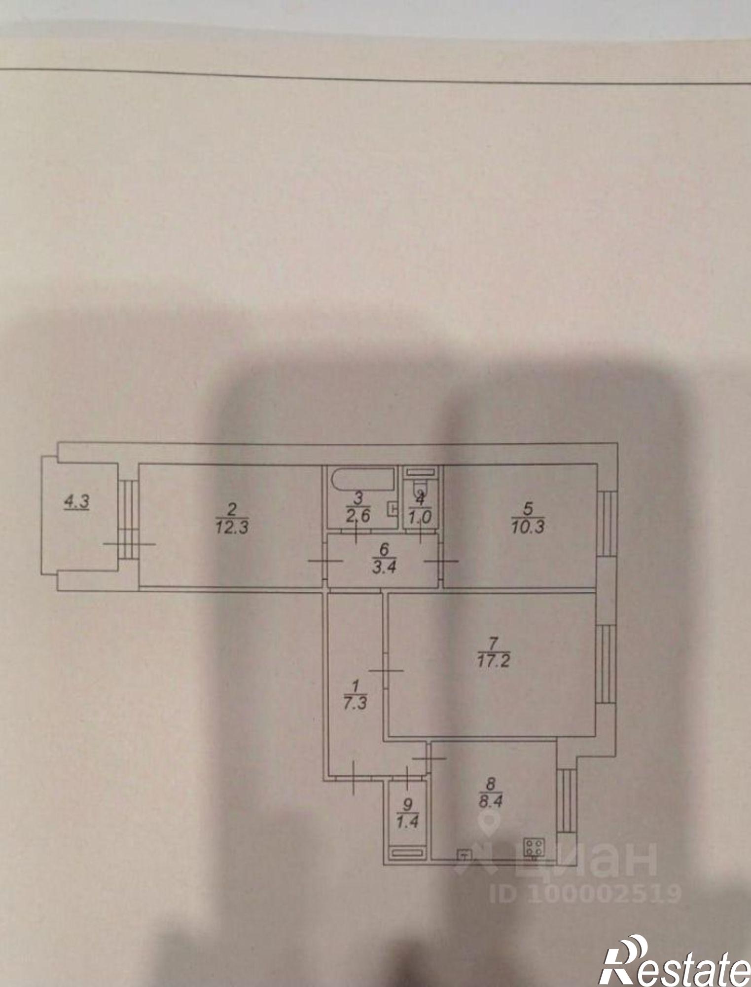 Купить квартиру за 3 800 000 рублей на улица Куприянова, 7А
