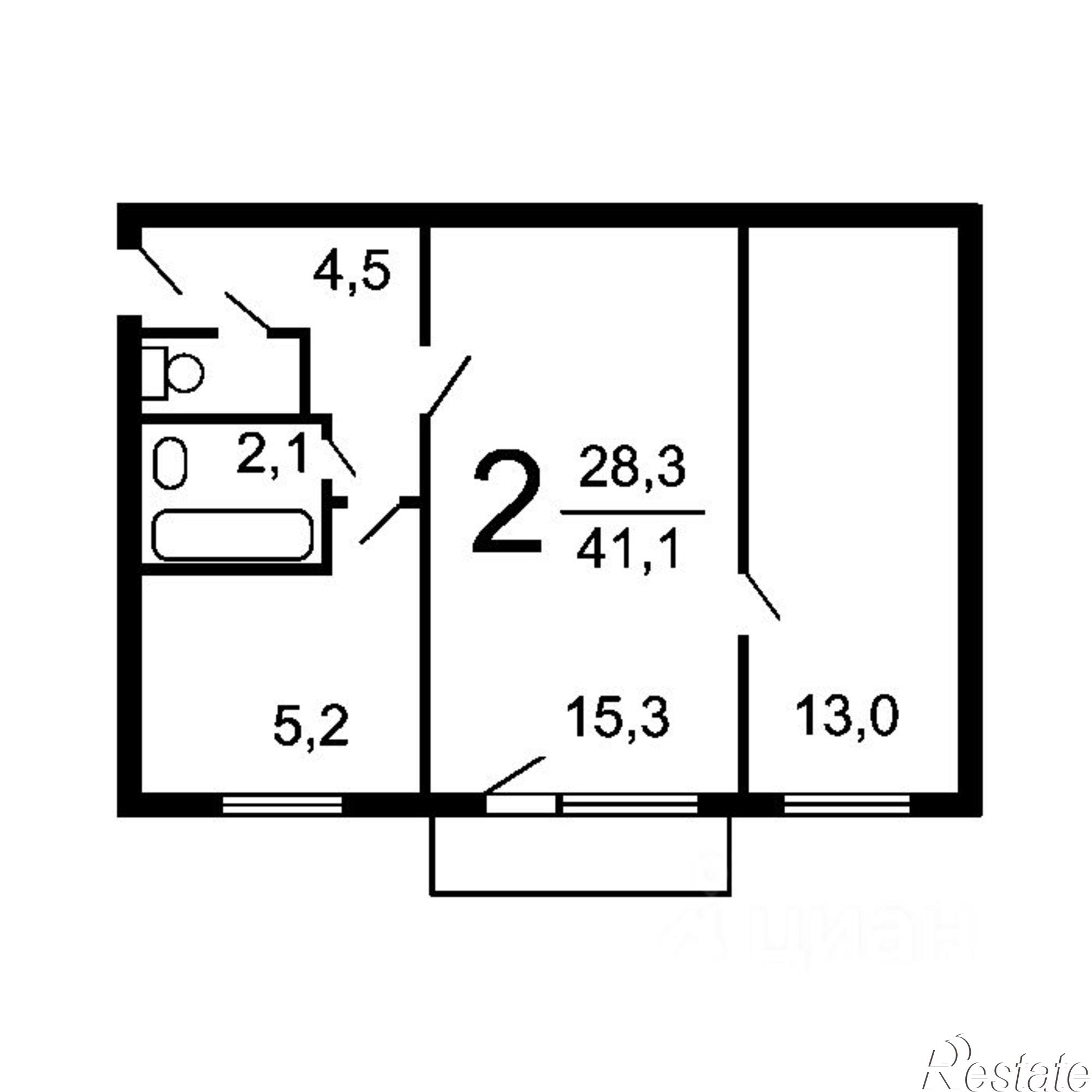 Купить квартиру за 2 490 000 рублей на Киевский проезд, 4
