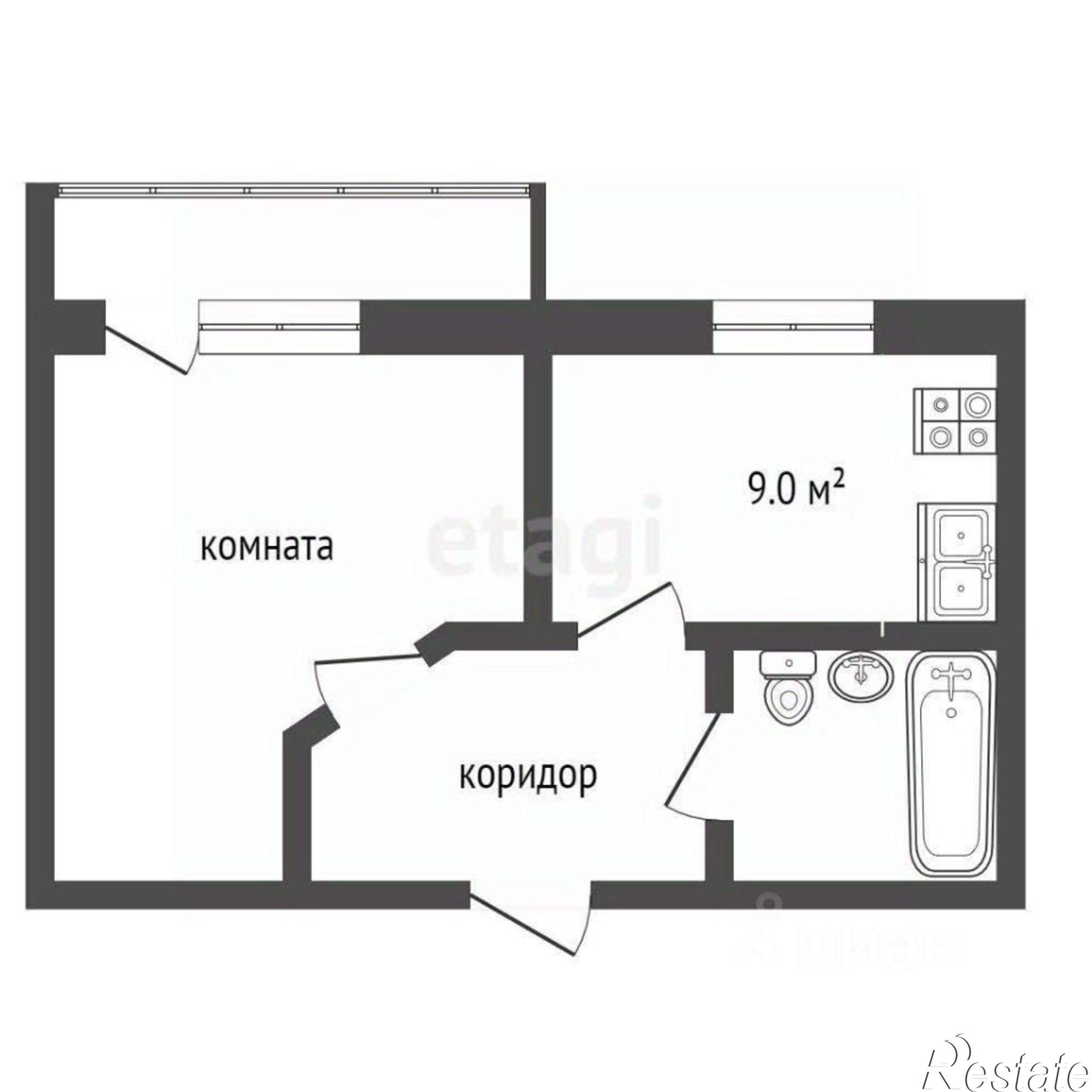 Купить квартиру за 3 450 000 рублей на Пензенский пер, 2