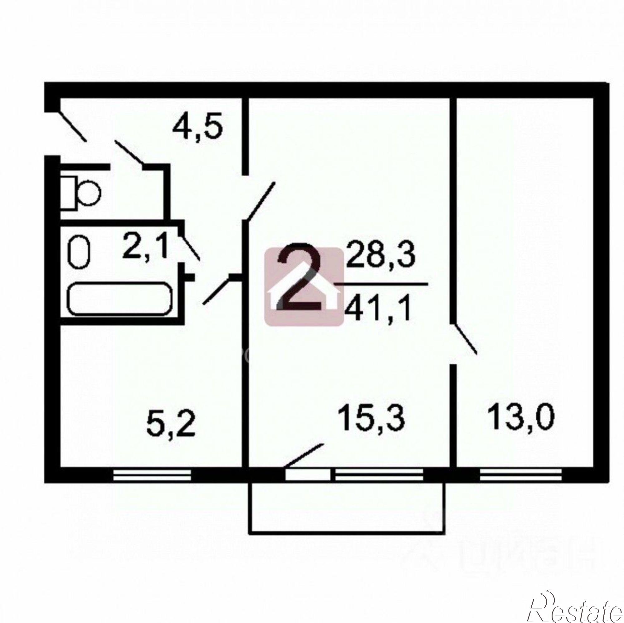 Купить квартиру за 2 699 000 рублей на Киевский проезд, 2