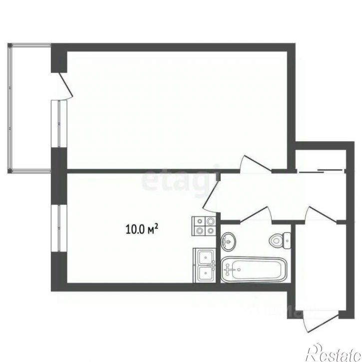 1-комн квартира Пензенский пер, 2,  д. 2