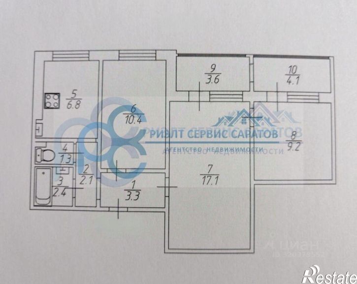 3-комн квартира пр-кт Строителей, 2,  д. 2