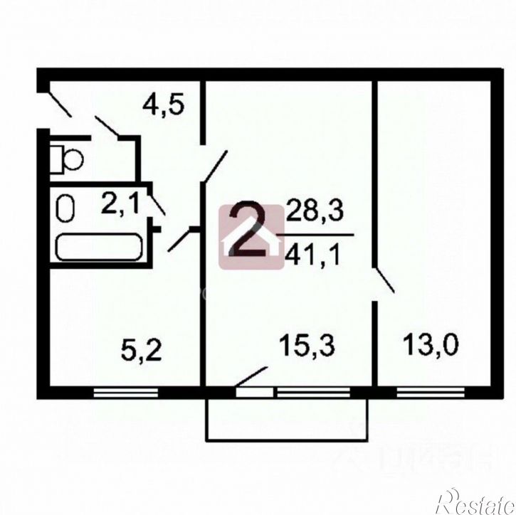 2-комн квартира Киевский проезд, 2,  д. 2