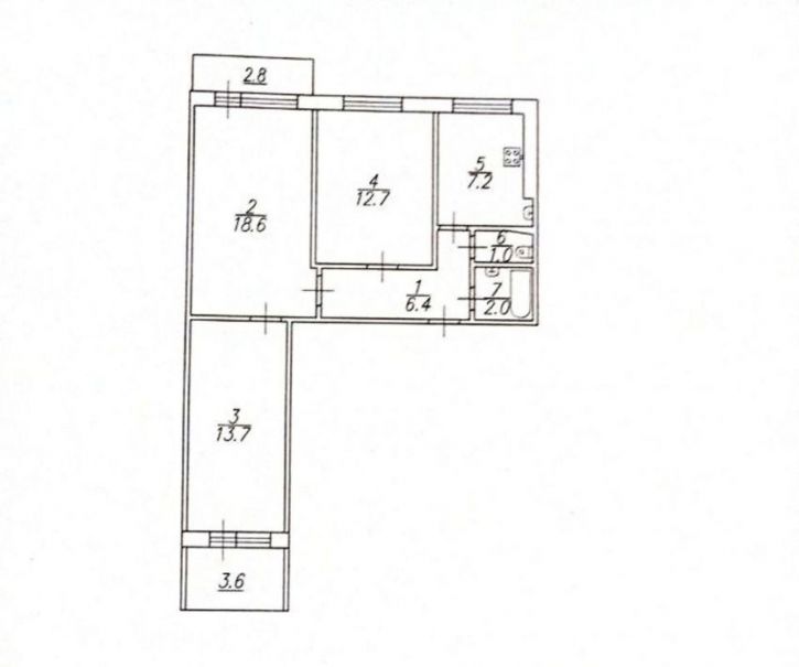 3-комн квартира Буровая улица, 17