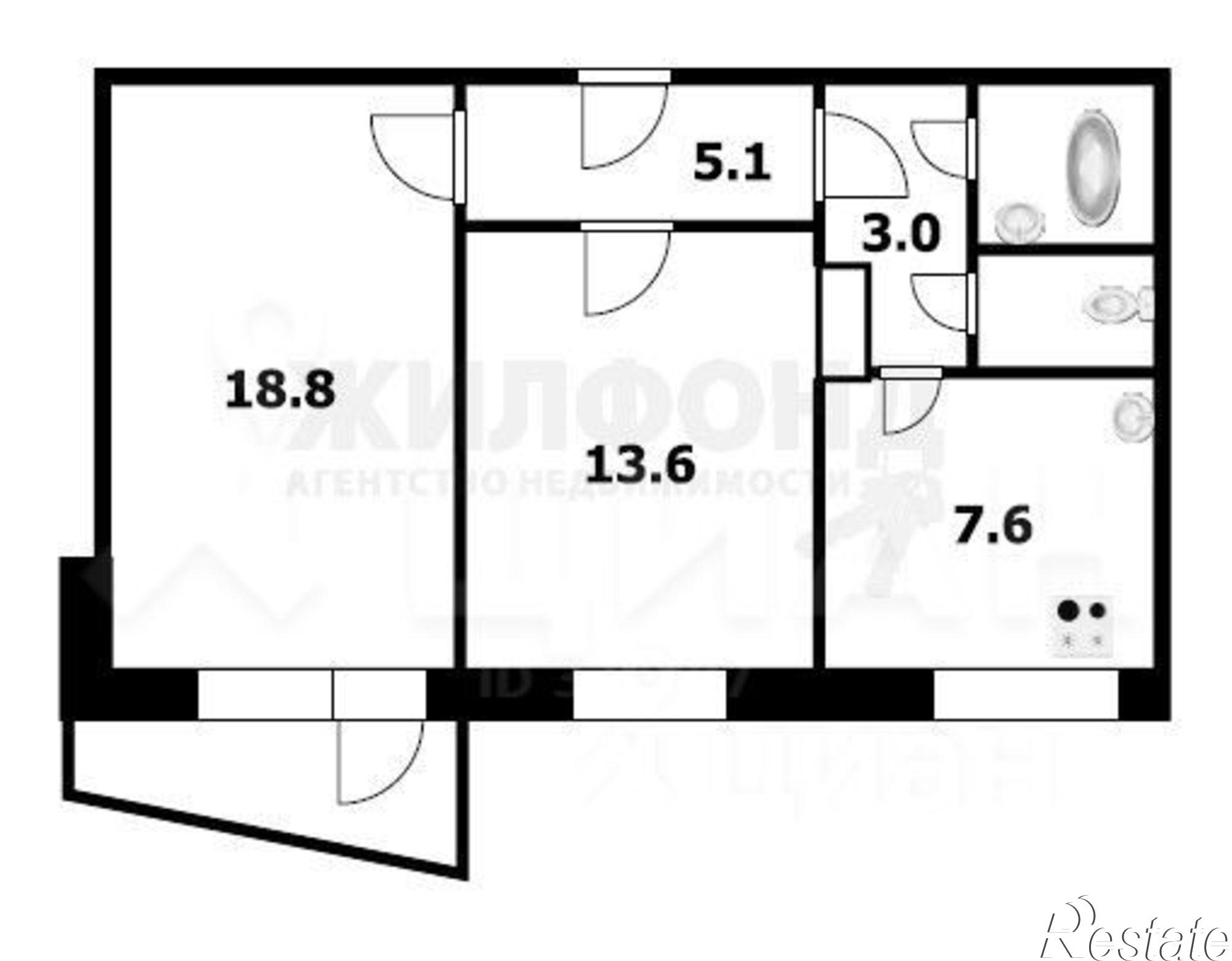 Купить квартиру за 3 900 000 рублей на Политехническая улица, 49