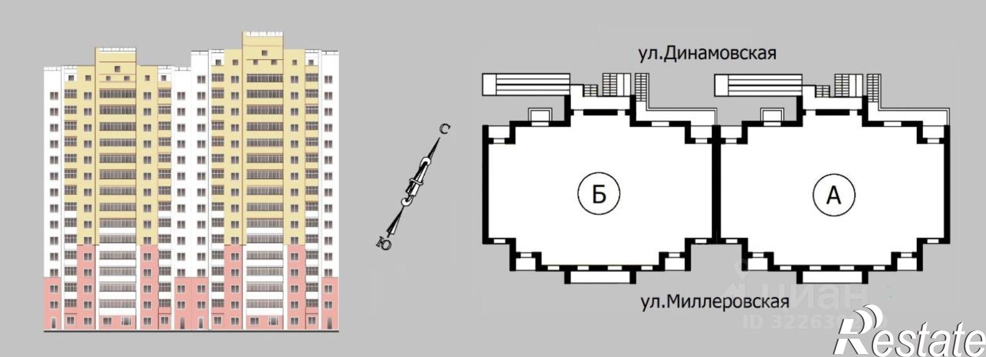 Купить квартиру за 4 150 000 рублей на ул Миллеровская, 28
