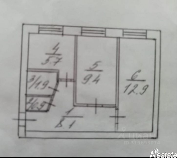 2-комн квартира Рабочая улица, 15/17,  д. 15/17