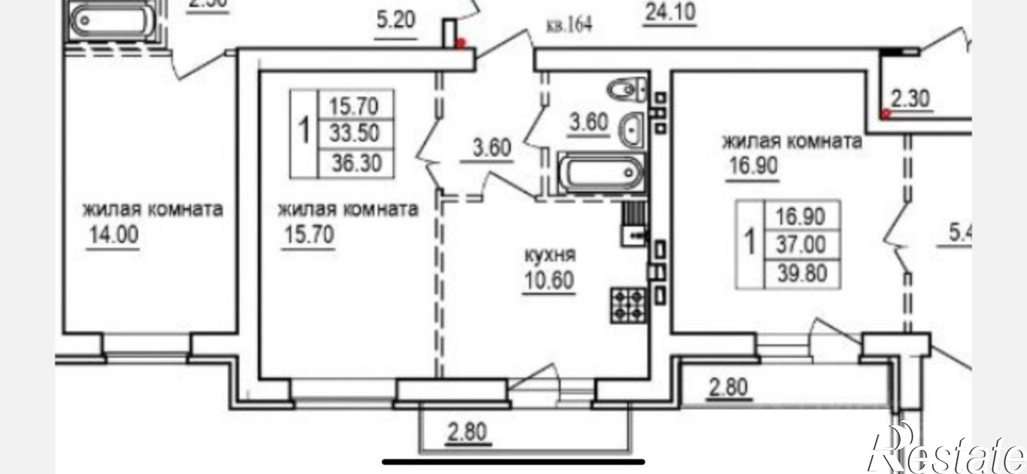 Купить квартиру за 4 600 000 рублей на 1-я Благодатная улица, 3