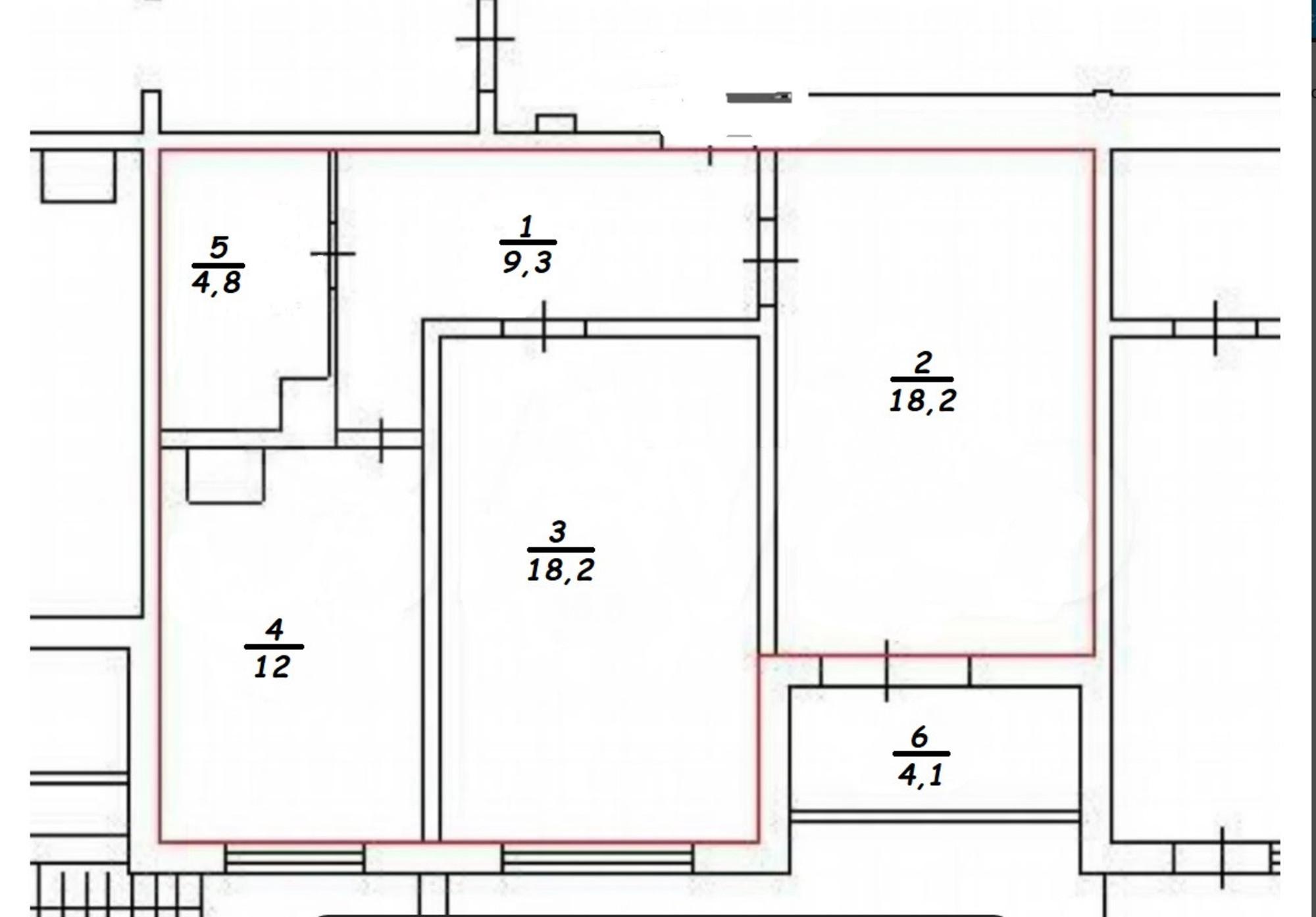 Купить квартиру за 6 100 000 рублей на Семенова, 19