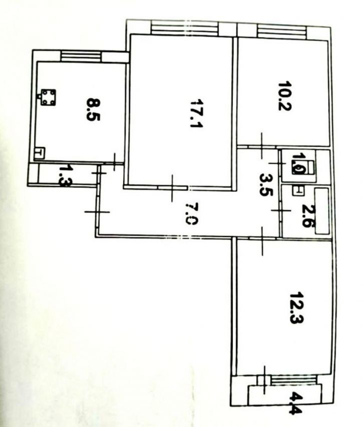 3-комн квартира П.Ф. Батавина улица, 2