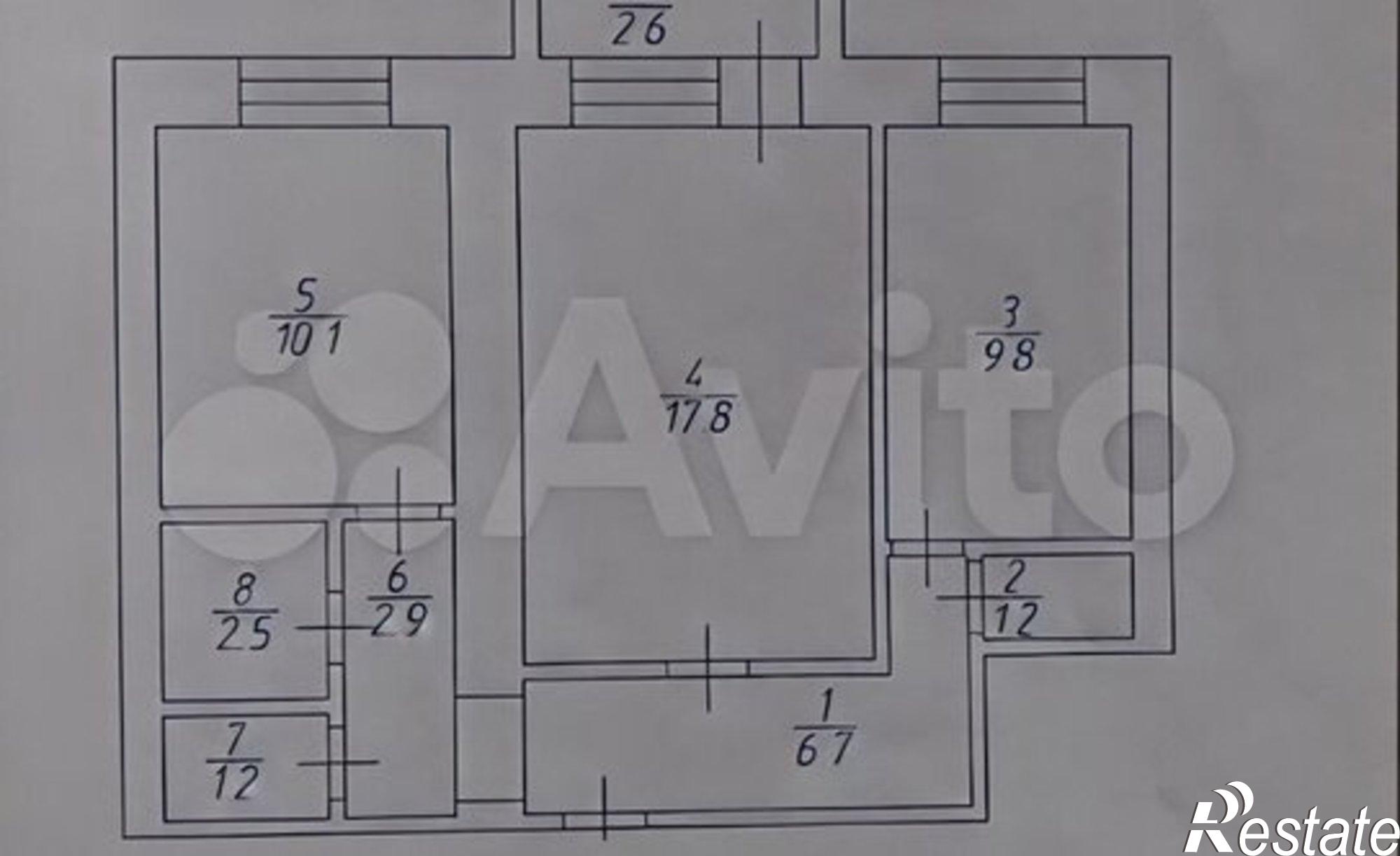 Купить квартиру за 4 650 000 рублей на улица Чехова, 8