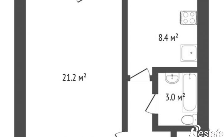 1-комн квартира Лунная улица, 25Б,  д. 25Б