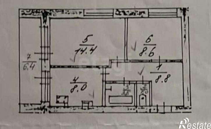 2-комн квартира 3-й Воробъевский проезд, 65,  д. 65