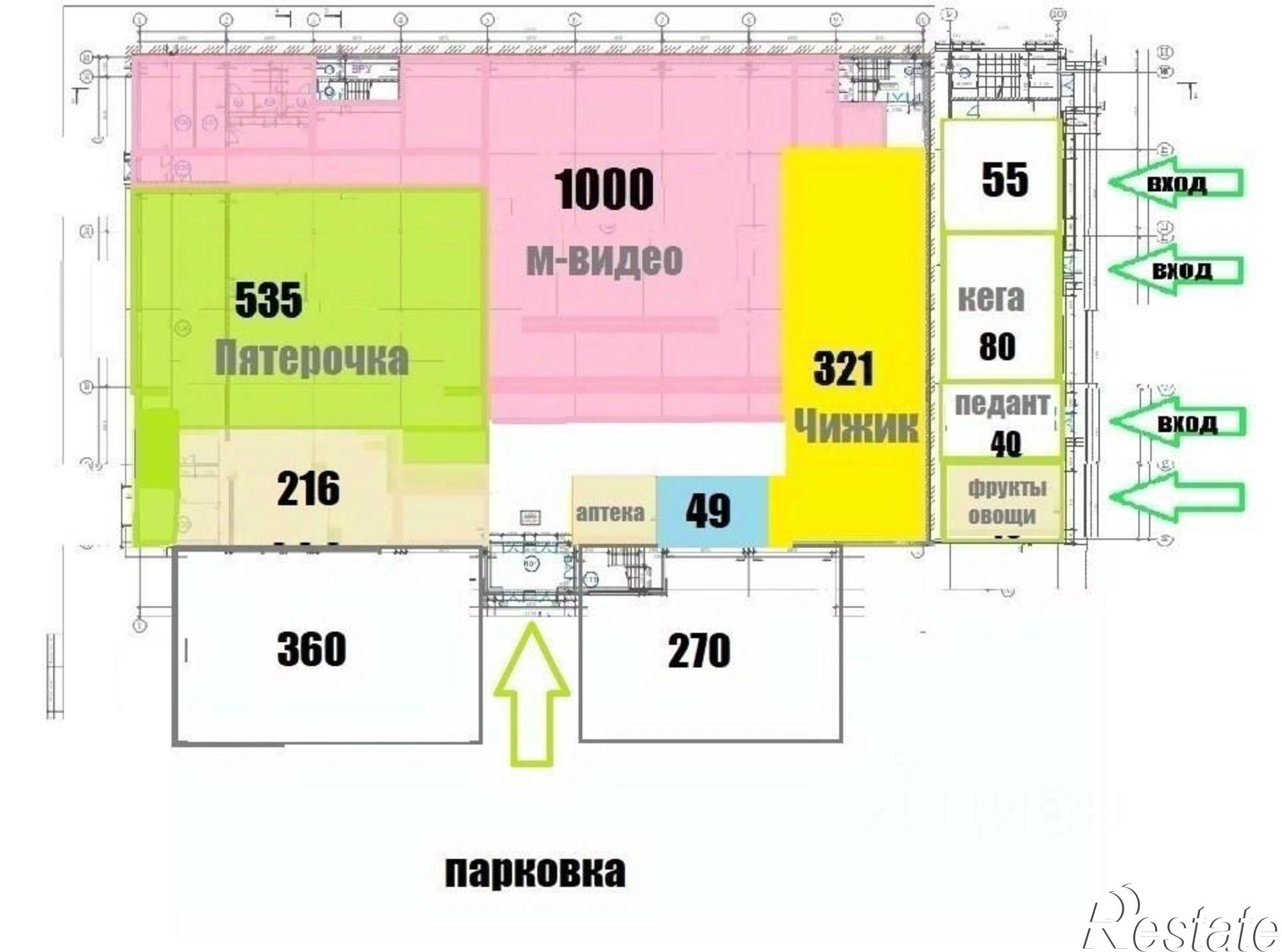 Сдать торговое помещение за 864 000 рублей на улица Тархова