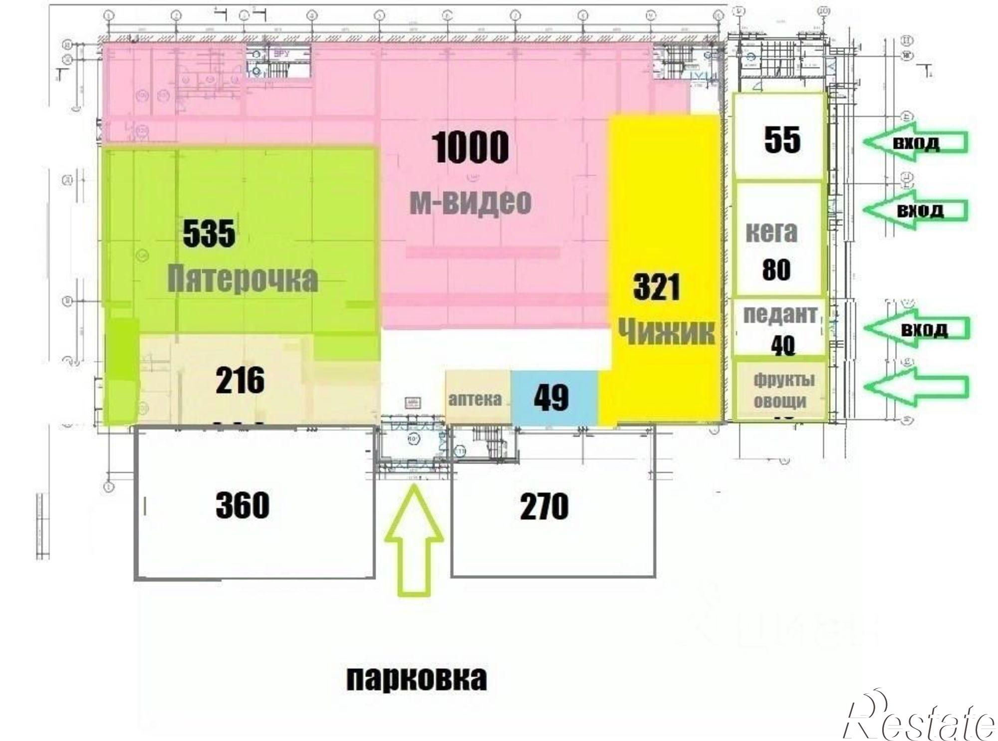 Сдать торговое помещение за 110 000 рублей на ул им Тархова С.Ф., 54