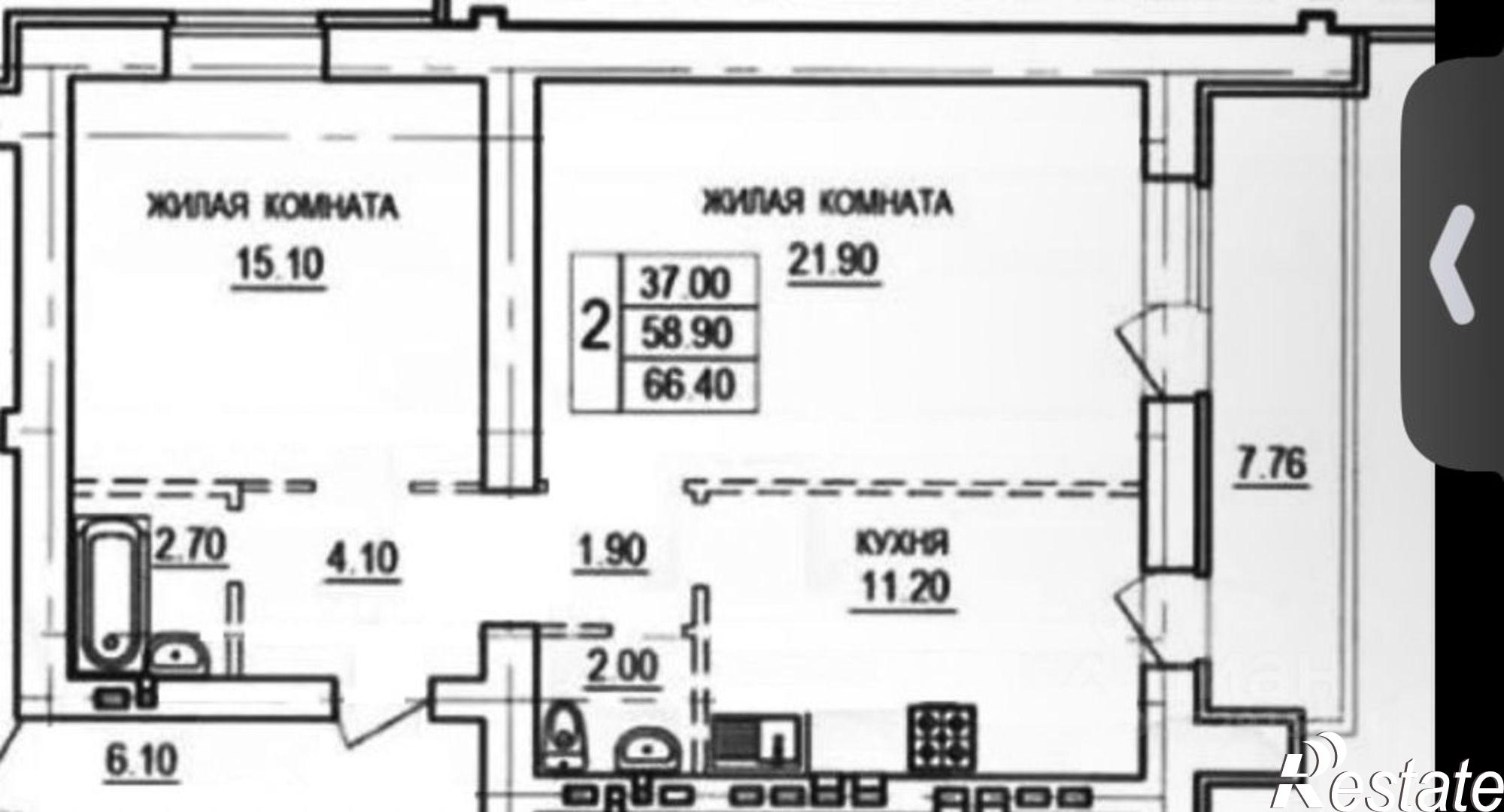 Купить квартиру за 4 500 000 рублей на пр-кт Строителей, 30А