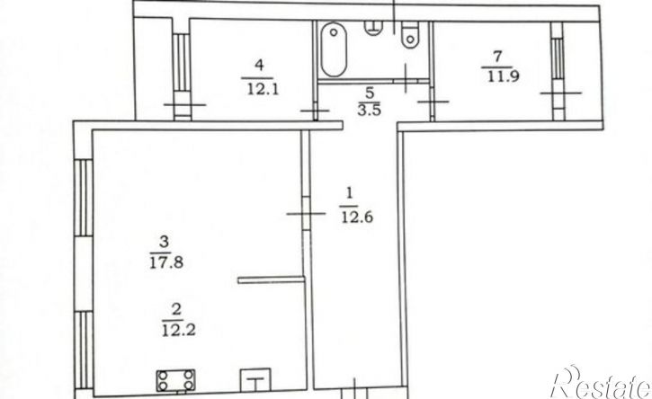 3-комн квартира Дачная улица, 30А,  д. 30А