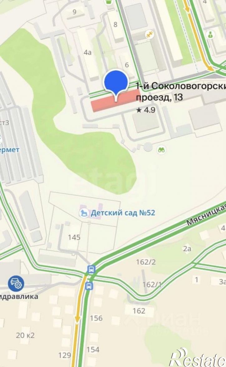1-комн квартира 1-й Соколовогорский проезд, 13,  д. 13