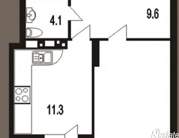 1-комн квартира ул Крайняя, 87А,  д. 87А