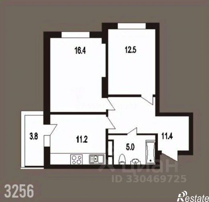 2-комн квартира ул Крайняя, 87А,  д. 87А