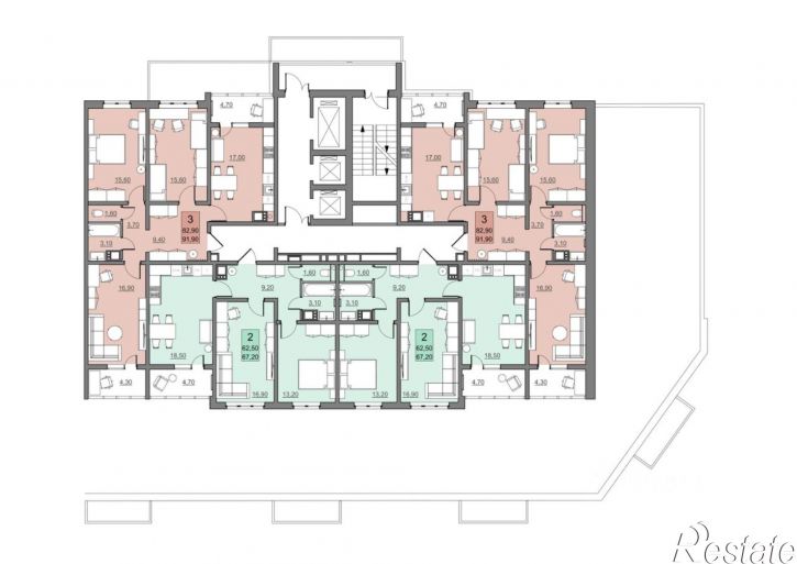 3-комн квартира в новом доме улица имени Кузнецова Н. В., 1,  д. 1