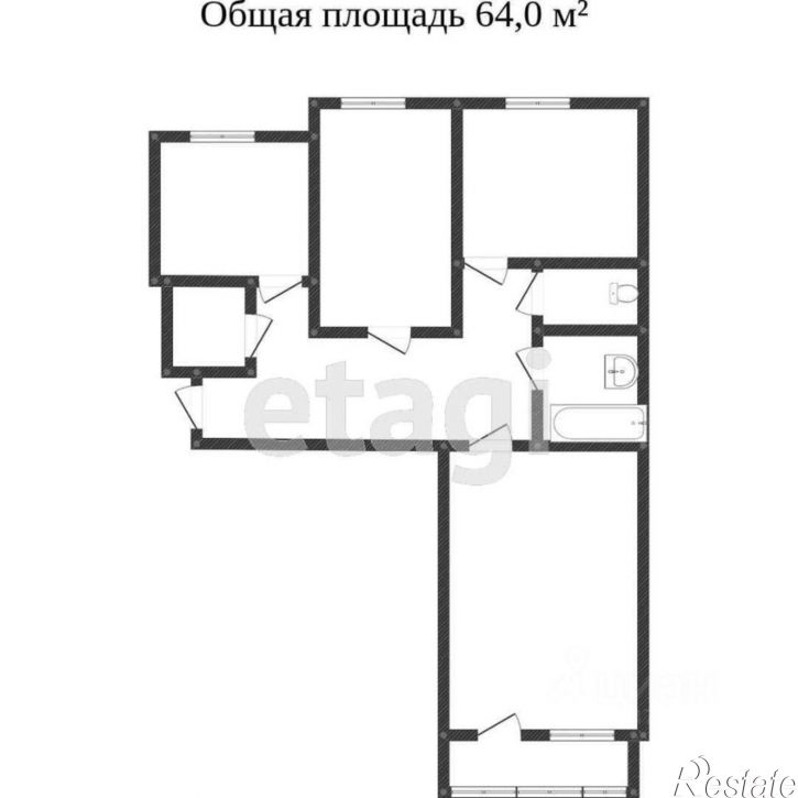3-комн квартира ул Химическая, 5,  д. 5