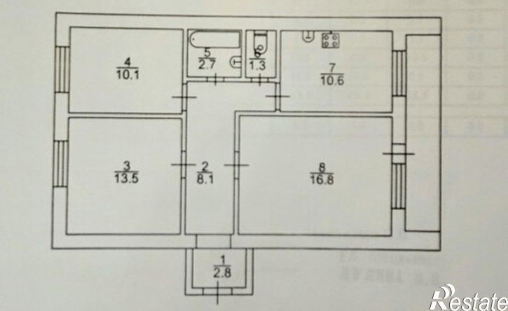 3-комн квартира ул Гвардейская, 9Б,  д. 9Б