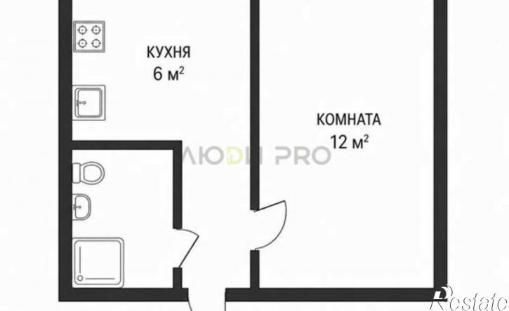 1-комн квартира ул Волгоградская, 14,  д. 14
