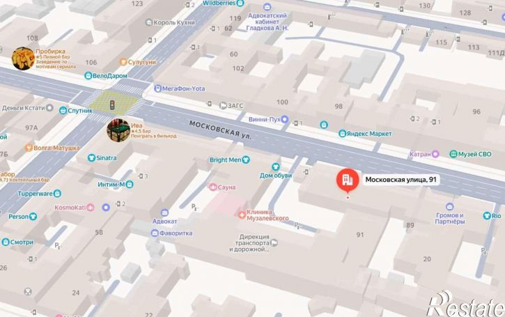 Торговое помещение Московская улица, 91