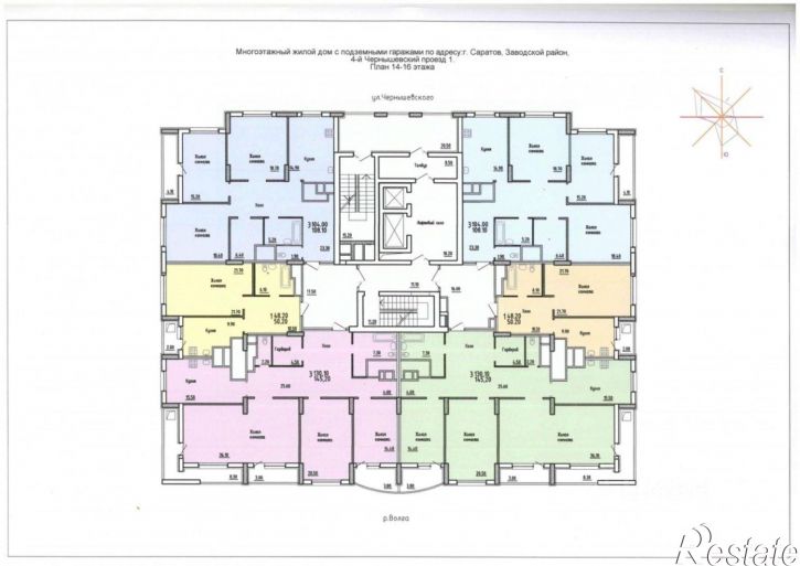 3-комн квартира пр-д 4-й им Чернышевского Н.Г., 1,  д. 1