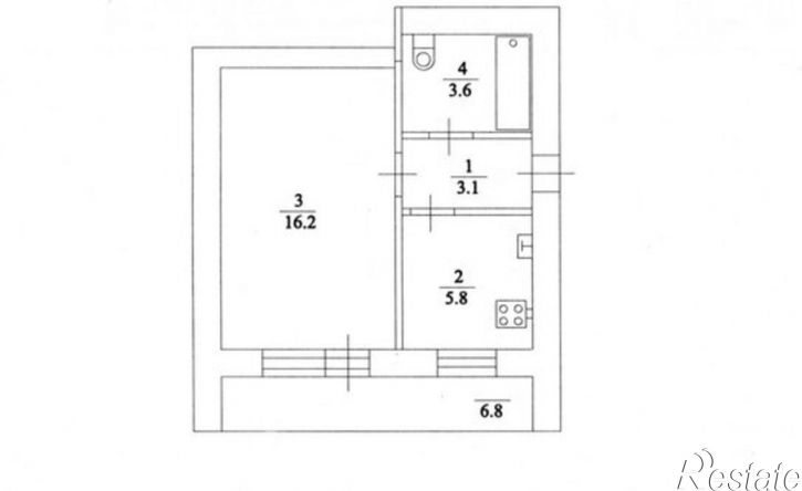 1-комн квартира ул Саловская, 8,  д. 8