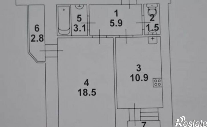 1-комн квартира Саратов, 1-й Магнитный проезд, 8к1