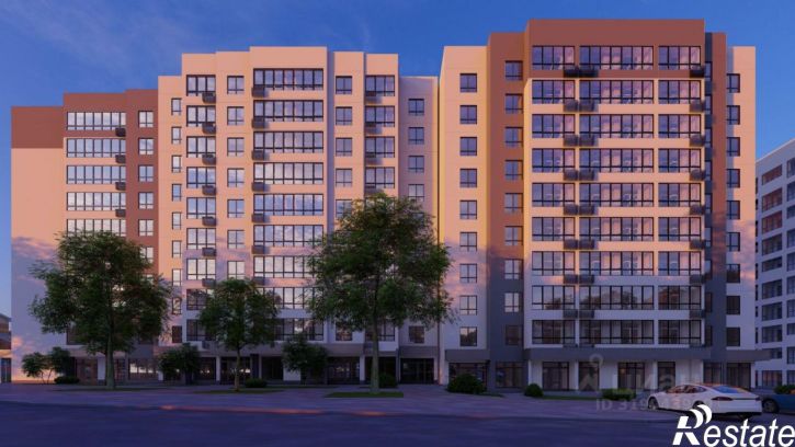 2-комн квартира в новом доме улица имени Евгения Долгина, 6