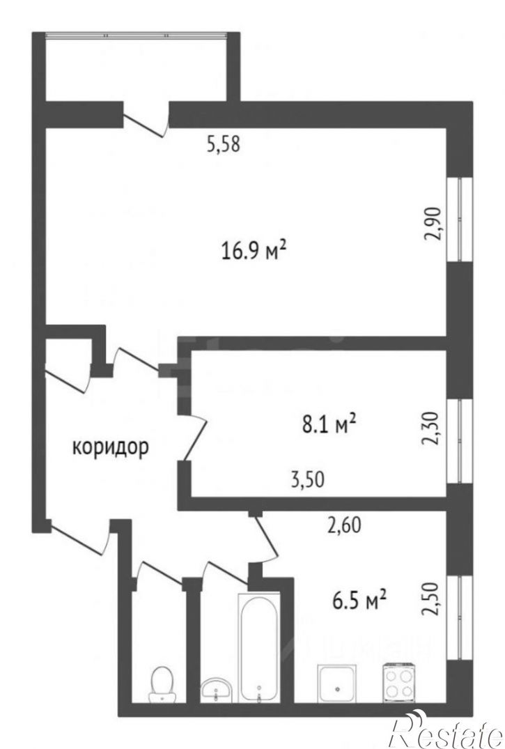2-комн квартира ул им Емлютина Д.В., 49,  д. 49