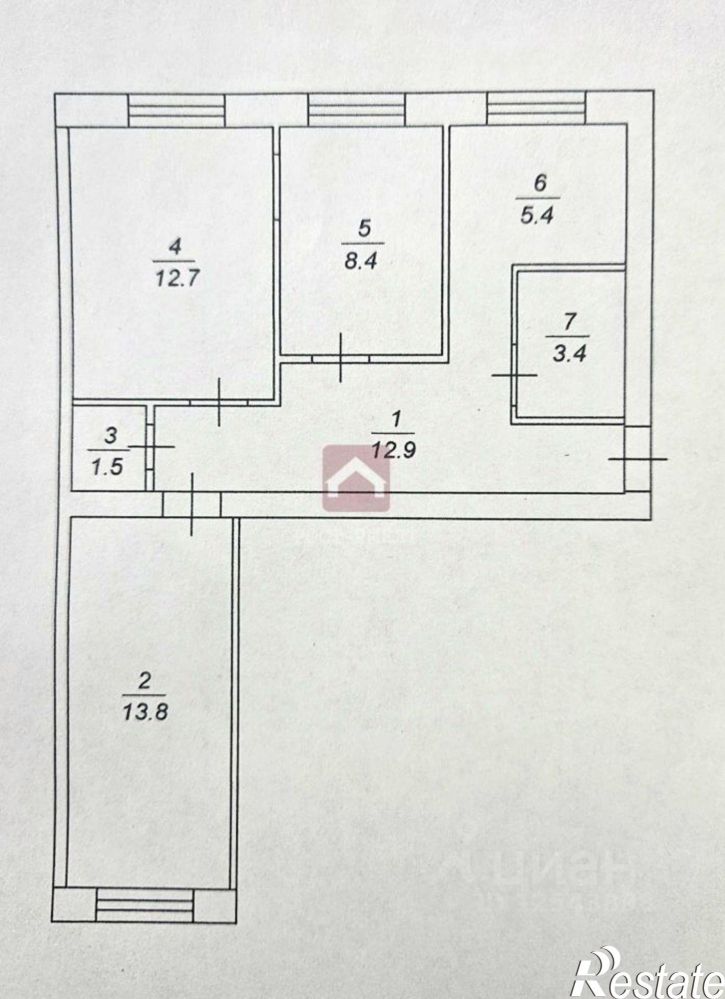 3-комн квартира ул им Чернышевского Н.Г., 183,  д. 183