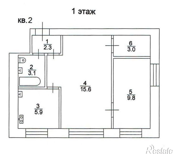 2-комн квартира ул им Чапаева В.И., 35,  д. 35