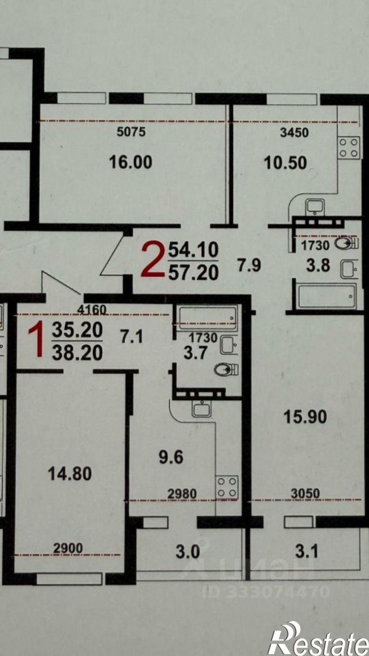 2-комн квартира ул Лунная, 32 1,  д. 32 1,  к. 1