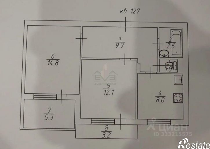 2-комн квартира ул Танкистов, 77,  д. 77
