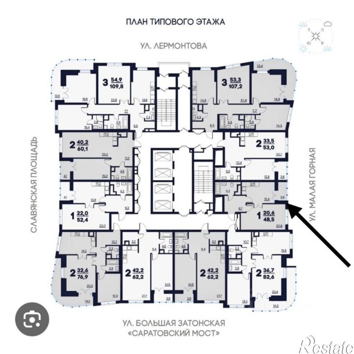 1-комн квартира Славянская пл, 2,  д. 2