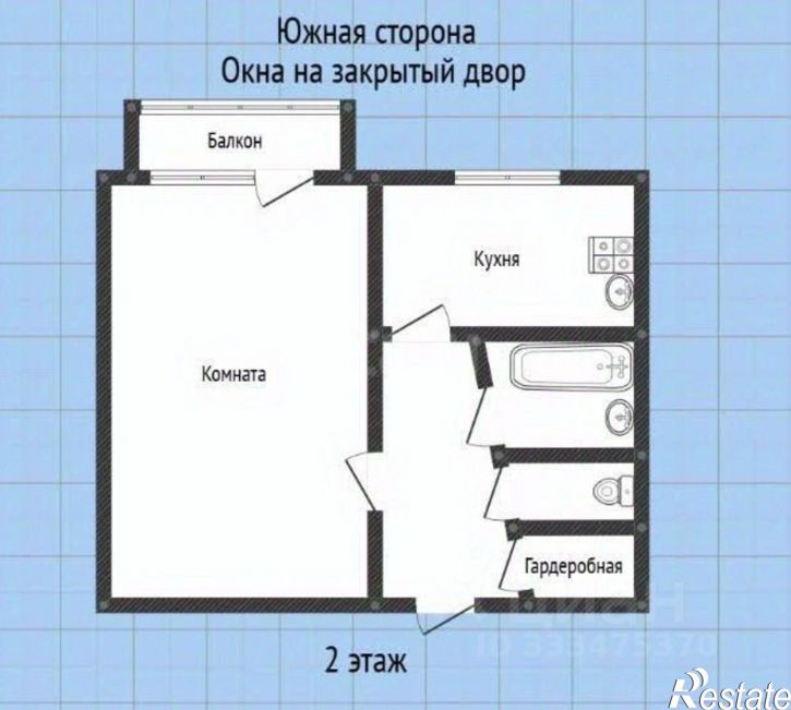 1-комн квартира ул Комсомольская, 7/9,  д. 7/9