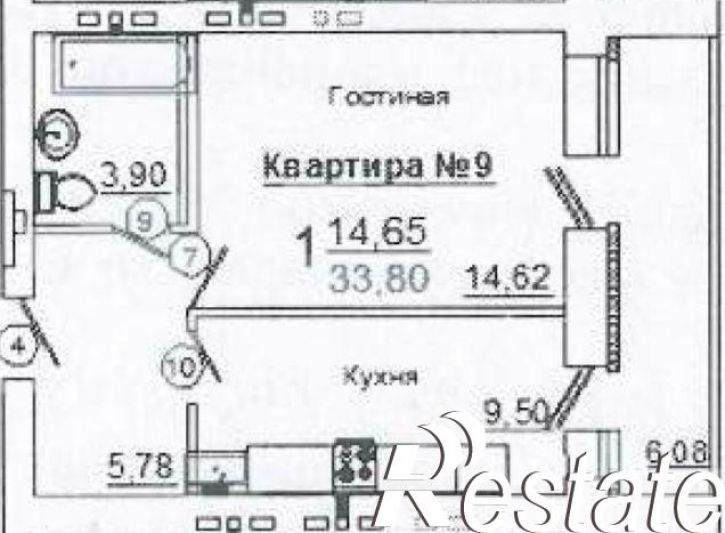 1-комн квартира улица имени Скоморохова Н. М., 23,  д. 23