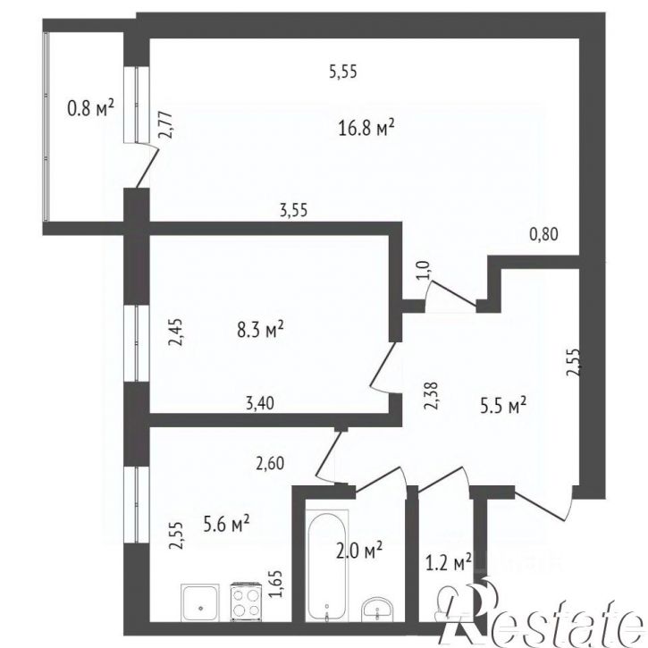 2-комн квартира Кавказский проезд, 2,  д. 2