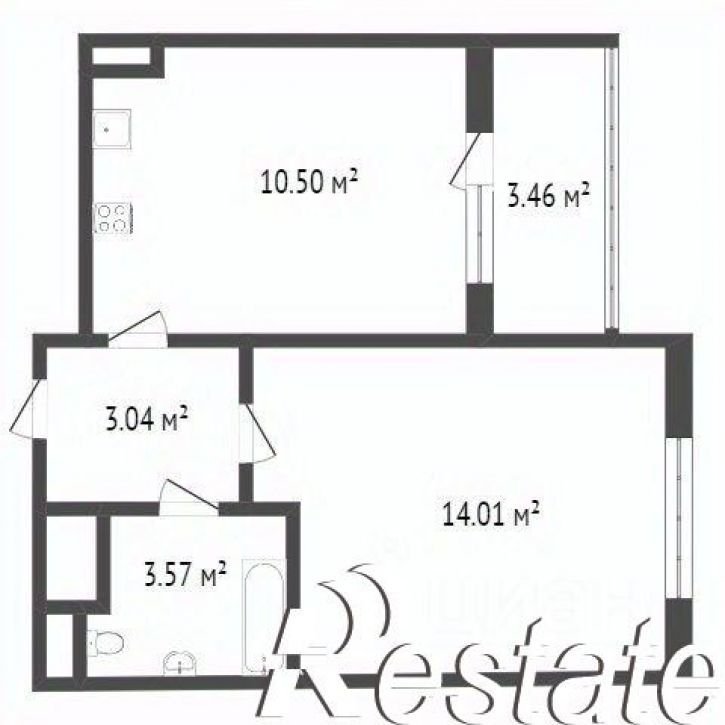 2-комн квартира Тверская улица, 49,  д. 49