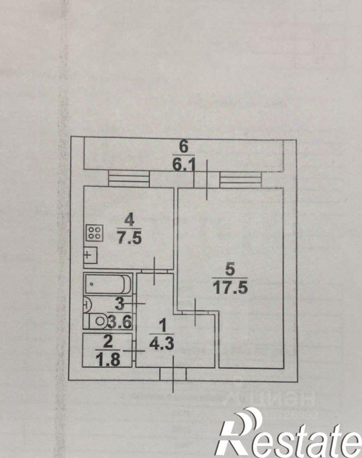 1-комн квартира улица Чехова, 8,  д. 8