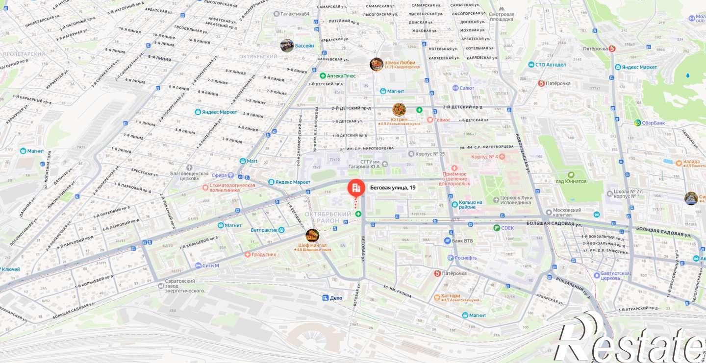 Купить торговое помещение за 7 950 000 рублей на Беговая улица, 19