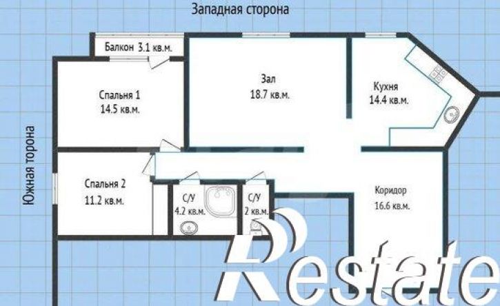 3-комн квартира улица имени Пугачёва Е.И., 51,  д. 51